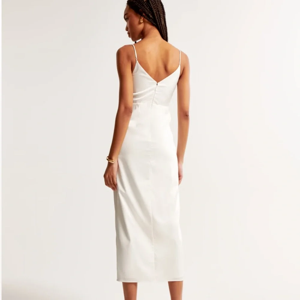 Abercrombie & Fitch White Midi Dress - Picture 5 of 7